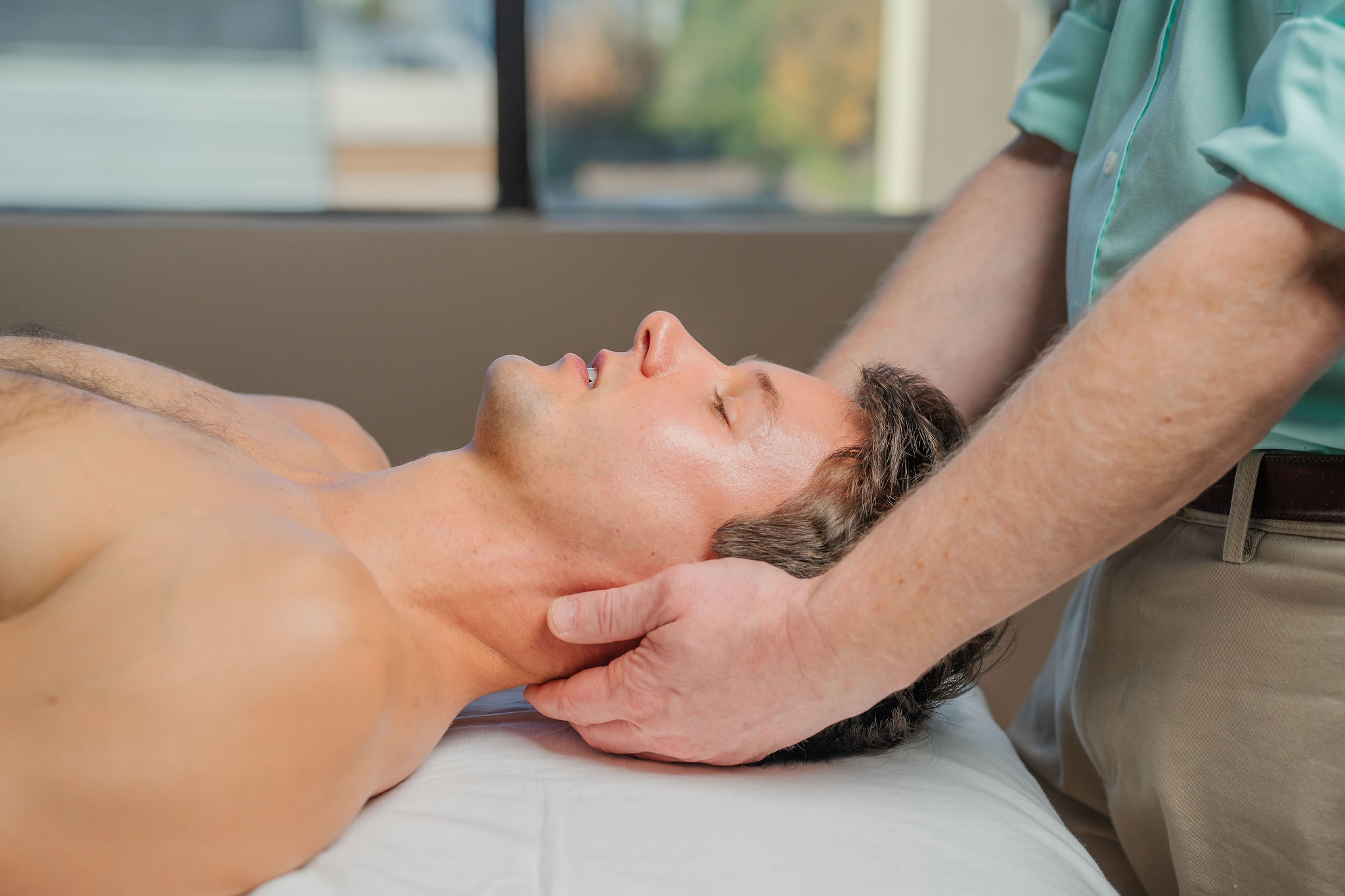 Craniosacral therapy neck work